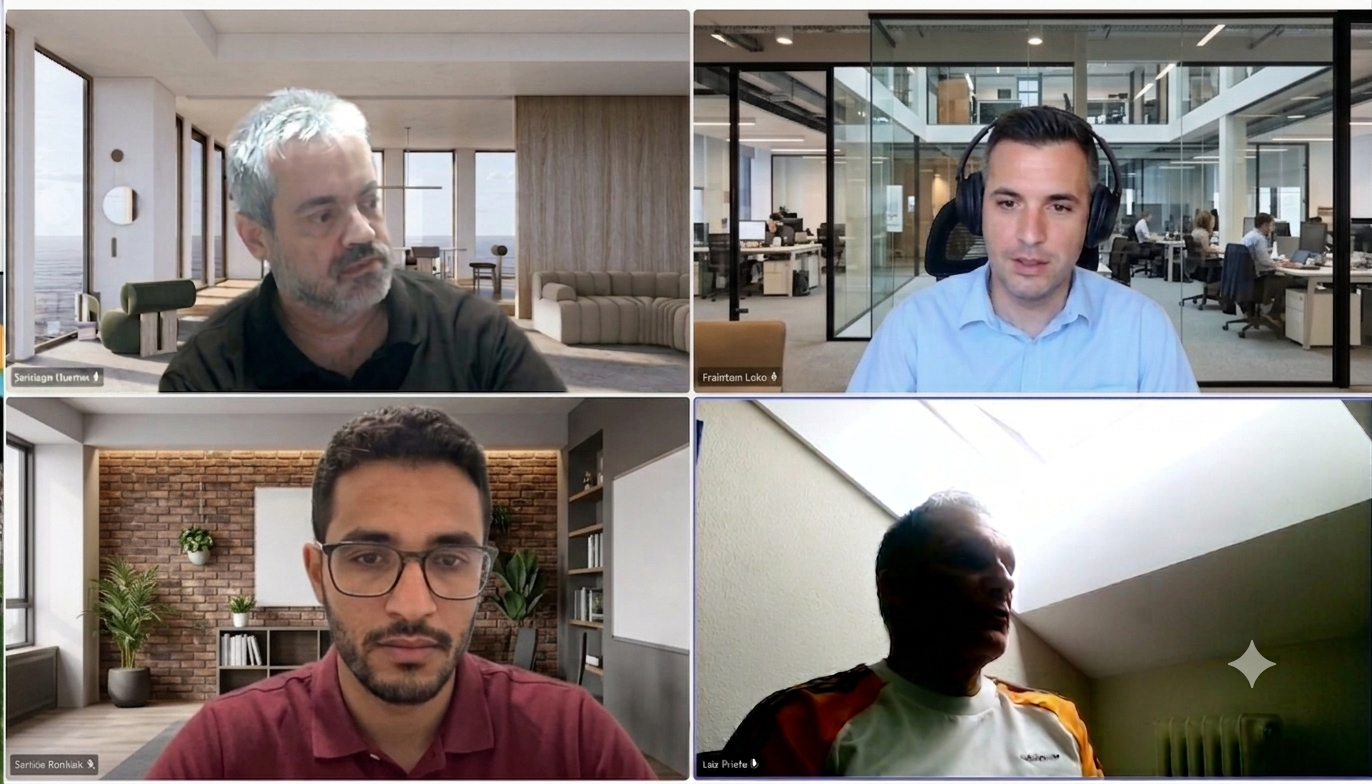 Reunión del equipo de NuevaHosteleria por videollamada